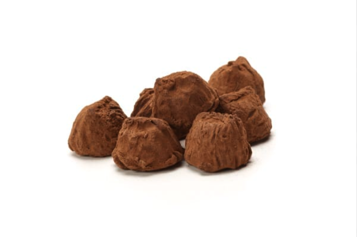 Cacaotruffels met chocolade vulling